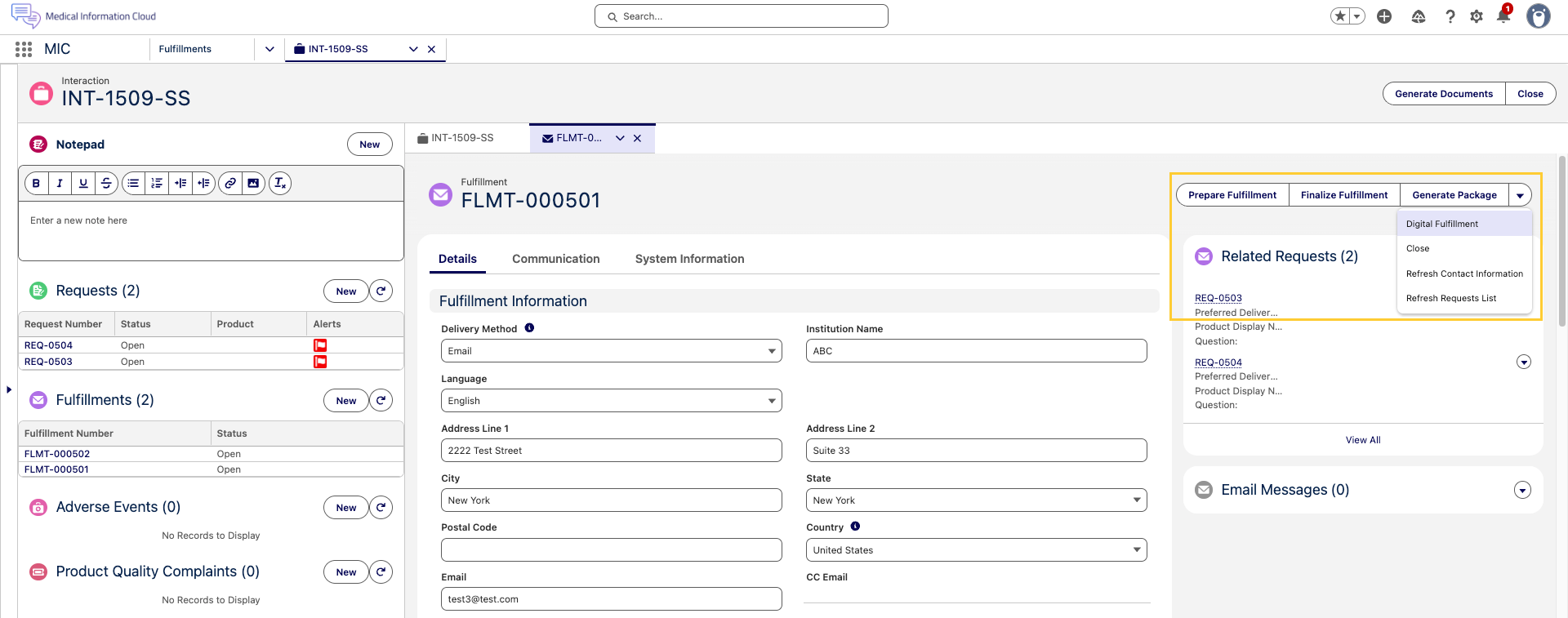 New Fulfillment Flow