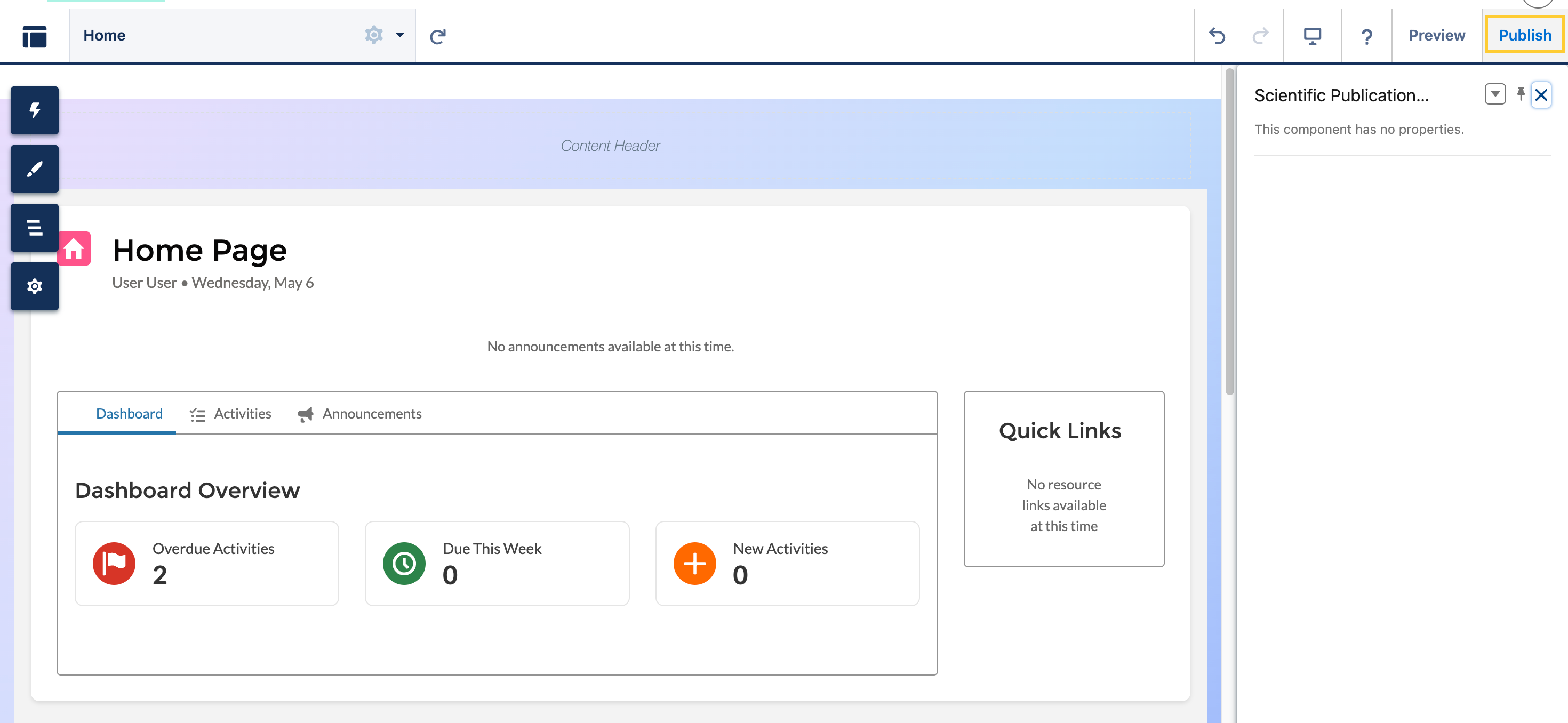Publish site