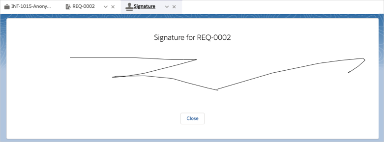 Signature from an Inbound Form