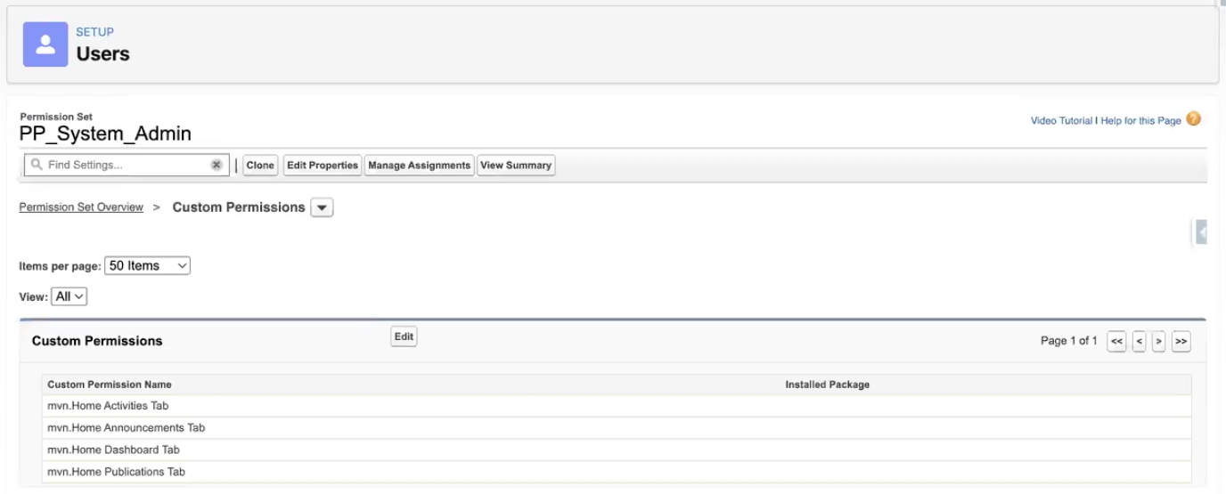 New Custom Permissions